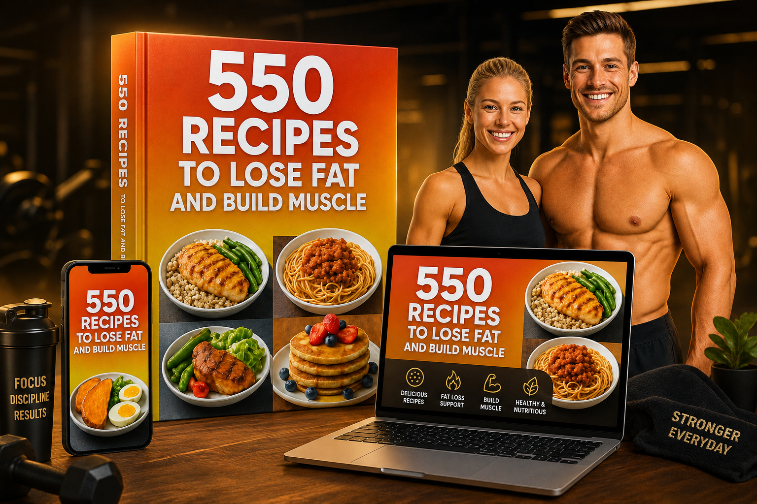 550 Recipes to Lose Fat and Build Muscle